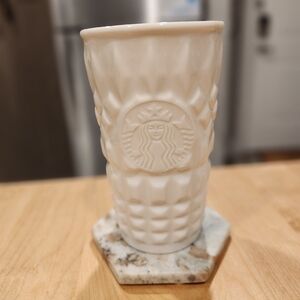 Starbucks Ivory Ceramic Tumbler 10oz